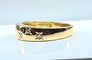 Bague 52 Bague en or jaune 18 carats sertie de 5 diamants 58 Facettes AB562