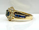 Bague 52 Bague jonc marguerite en or jaune 18 carats, saphir et diamants 58 Facettes AB573