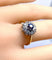 Bague 53 Bague marguerite en or 18 carats, saphir et diamants 58 Facettes AB572