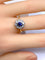 Bague 53 Bague marguerite en or 18 carats, saphir et diamants 58 Facettes AB572
