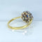 Bague 53 Bague marguerite en or 18 carats, saphir et diamants 58 Facettes AB572