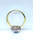 Bague 53 Bague marguerite en or 18 carats, saphir et diamants 58 Facettes AB572