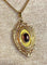 Pendentif Pendentif porte-souvenir ouvrant en or 18 carats et grenat 58 Facettes AB574