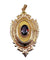 Pendentif Pendentif porte-souvenir ouvrant en or 18 carats et grenat 58 Facettes AB574