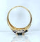 Bague 54 Bague jonc tourbillon en or jaune 18 carats, saphirs et diamants 58 Facettes AB575