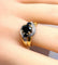 Bague 54 Bague jonc tourbillon en or jaune 18 carats, saphirs et diamants 58 Facettes AB575
