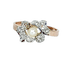 Bague 50 Bague en or 18 carats à perle et diamants 58 Facettes AB568