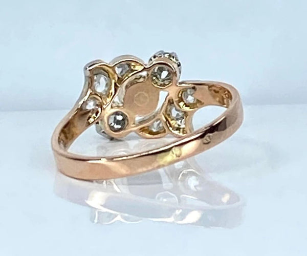 Bague 50 Bague en or 18 carats à perle et diamants 58 Facettes AB568