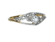 Bague 50 Bague en or 18 carats avec diamant taille ancienne et diamants 58 Facettes AB570