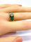 Bague 53 Bague jonc en or jaune 18 carats, diamants et émeraudes navettes 58 Facettes AB576 bis