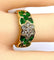 Bague 53 Bague jonc en or jaune 18 carats, diamants et émeraudes navettes 58 Facettes AB576 bis