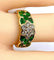 Bague 53 Bague jonc en or jaune 18 carats, diamants et émeraudes navettes 58 Facettes AB576 bis