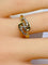 Bague 53 Bague en or jaune 18 carats sertie de diamants 58 Facettes AB579