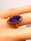 Bague 51 Bague en or jaune 18 carats à améthyste 58 Facettes AB581
