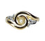 Bague 58 Bague en or jaune 18 carats avec perle et diamants 58 Facettes AB584