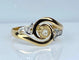 Bague 58 Bague en or jaune 18 carats avec perle et diamants 58 Facettes AB584