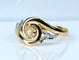 Bague 58 Bague en or jaune 18 carats avec perle et diamants 58 Facettes AB584