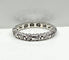 Bague 50 Alliance - Bague en or blanc 18 carats sertie de 16 diamants 58 Facettes AB583