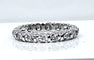 Bague 50 Alliance - Bague en or blanc 18 carats sertie de 16 diamants 58 Facettes AB583