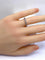 Bague 50 Alliance - Bague en or blanc 18 carats sertie de 16 diamants 58 Facettes AB583