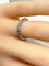 Bague 50 Alliance - Bague en or blanc 18 carats sertie de 16 diamants 58 Facettes AB583