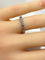 Bague 50 Alliance - Bague en or blanc 18 carats sertie de 16 diamants 58 Facettes AB583