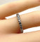 Bague 50 Alliance - Bague en or blanc 18 carats sertie de 16 diamants 58 Facettes AB583