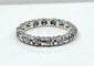 Bague 50 Alliance - Bague en or blanc 18 carats sertie de 16 diamants 58 Facettes AB583