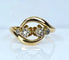 Bague 55 Bague toi et moi en or jaune 18 carats et diamants 58 Facettes AB585