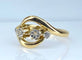 Bague 55 Bague toi et moi en or jaune 18 carats et diamants 58 Facettes AB585