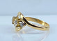 Bague 55 Bague toi et moi en or jaune 18 carats et diamants 58 Facettes AB585