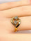 Bague 55 Bague toi et moi en or jaune 18 carats et diamants 58 Facettes AB585