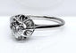 Bague 53 Bague solitaire en or blanc 18 carats et diamant 58 Facettes AB587