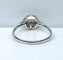Bague 53 Bague solitaire en or blanc 18 carats et diamant 58 Facettes AB587