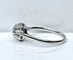 Bague 53 Bague solitaire en or blanc 18 carats et diamant 58 Facettes AB587