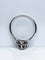 Bague 53 Bague solitaire en or blanc 18 carats et diamant 58 Facettes AB587