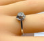 Bague 53 Bague solitaire en or blanc 18 carats et diamant 58 Facettes AB587