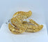 Broche Broche feuille en or jaune 18 carats et diamants 58 Facettes AB592bis
