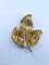Broche Broche feuille en or jaune 18 carats et diamants 58 Facettes AB592bis
