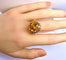 Bague 53 Bague en or jaune 18 carats à topaze 58 Facettes AB595bis