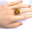 Bague 53 Bague en or jaune 18 carats à topaze 58 Facettes AB595bis
