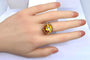 Bague 53 Bague en or jaune 18 carats à topaze 58 Facettes AB595bis