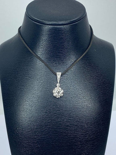Pendentif Pendentif en or blanc 18 carats et diamants taille ancienne 58 Facettes AB593bis