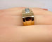 Bague 60 Bague Tank en or jaune 18 carats et diamants 58 Facettes AB603
