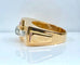 Bague 60 Bague Tank en or jaune 18 carats et diamants 58 Facettes AB603