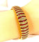 Bracelet Bracelet jonc ouvrant en or jaune 18 carats, rubis et diamants 58 Facettes AB608