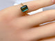 Bague 46 Bague en or jaune 18 carats et tourmaline verte 58 Facettes AB617