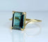Bague 46 Bague en or jaune 18 carats et tourmaline verte 58 Facettes AB617
