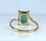 Bague 46 Bague en or jaune 18 carats et tourmaline verte 58 Facettes AB617