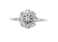 Bague 51 Bague marguerite en or jaune 18 carats et diamants 58 Facettes AB618